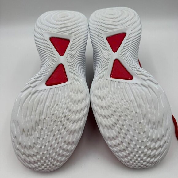 Under Armour Curry Flow 9 Basketball Shoes White/Red Mesh Mens 11 Womens 12.5
